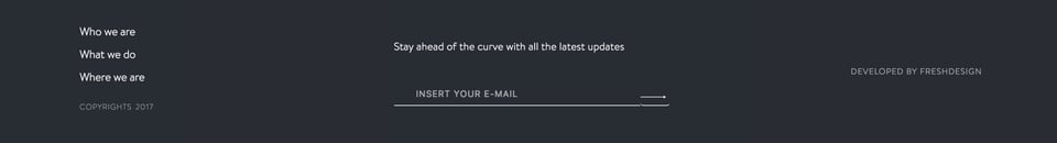 Newsletter section on Zennous Innovation section design