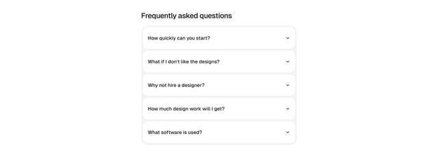 Hurdle FAQ Accordion Preview