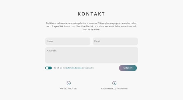 Esch • Bongermino Contact Form Preview