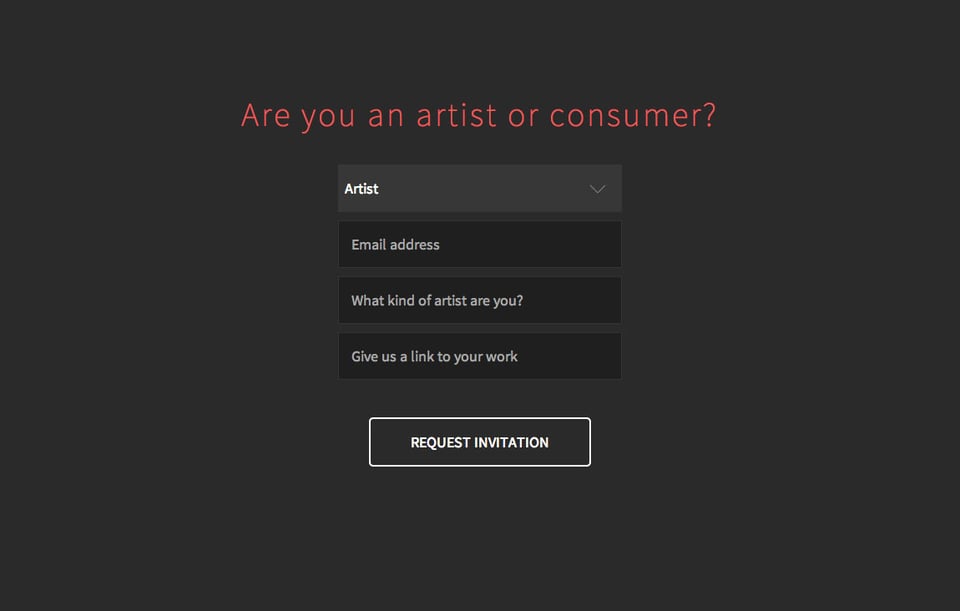 Waitlist or Beta Sign Up section on August section design