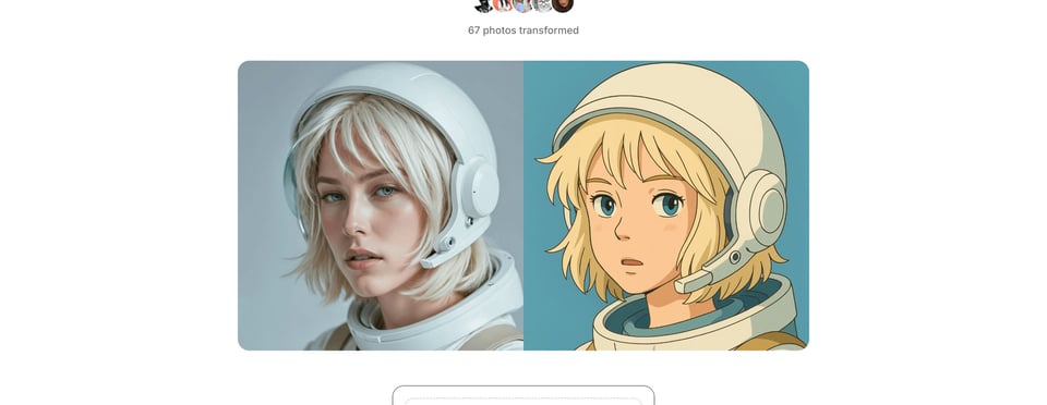 Before After section on Supertoons section design