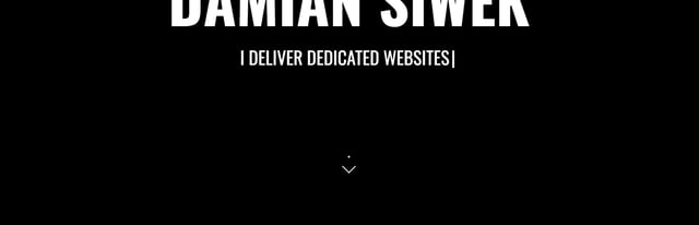 Damian Siwek Scroll Hint Section