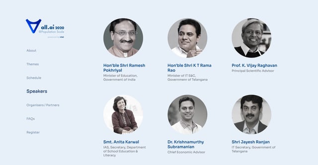 All.ai 2020 Speaker List Preview