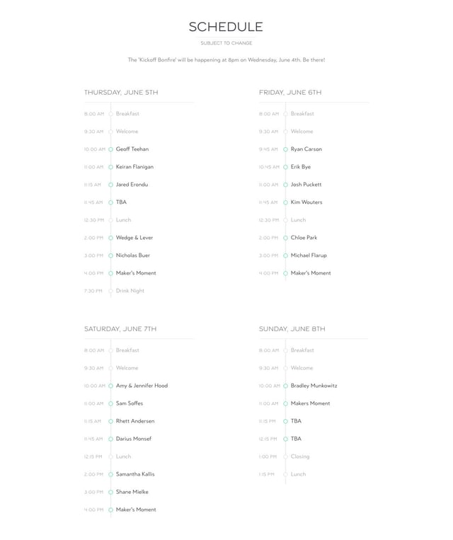 Valio Con 2014 Timeline Preview
