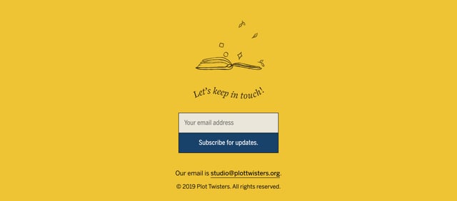 Plot Twisters Newsletter Preview