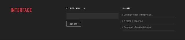 Interface Agency Newsletter Section