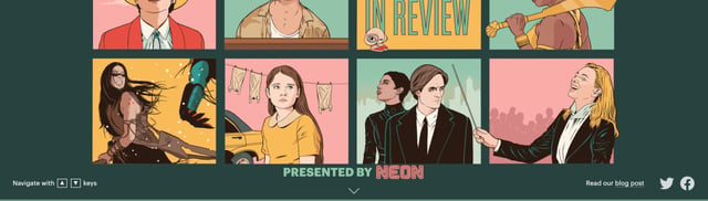 Letterboxd 2022 Year in Review Scroll Hint Section