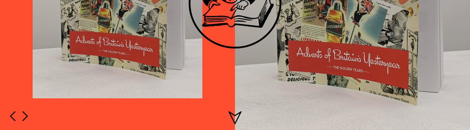 Scroll Hint section on Adverts of Britain’s Yesteryear section design