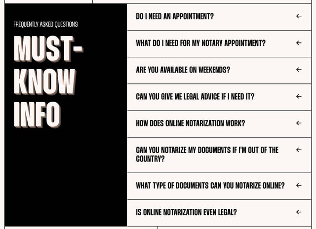 Inkredible Notary FAQ Accordion Preview