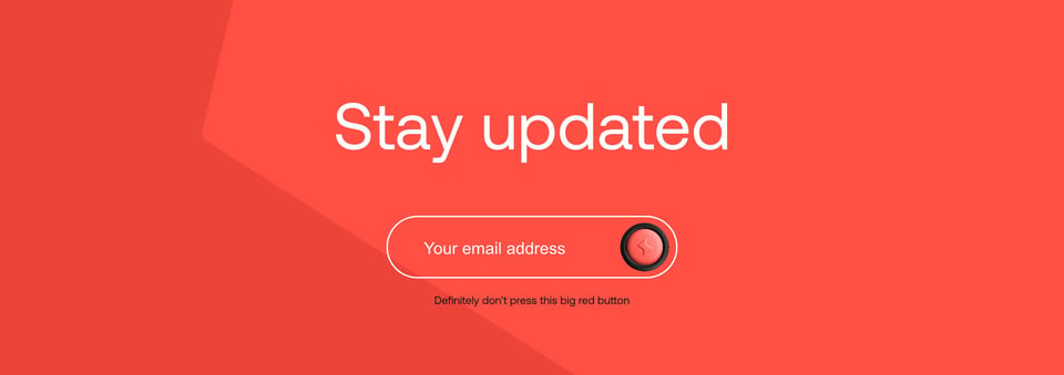 Newsletter section on Superlist section design