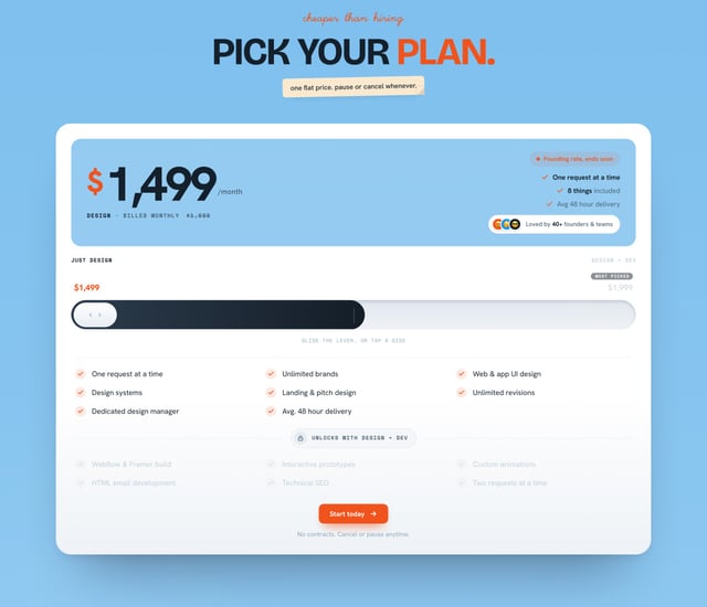 OhhMyDesign Pricing Preview