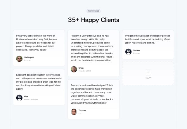 LogoPoint Testimonials Preview