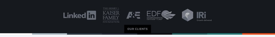 Client Logo Row section on Visage section design