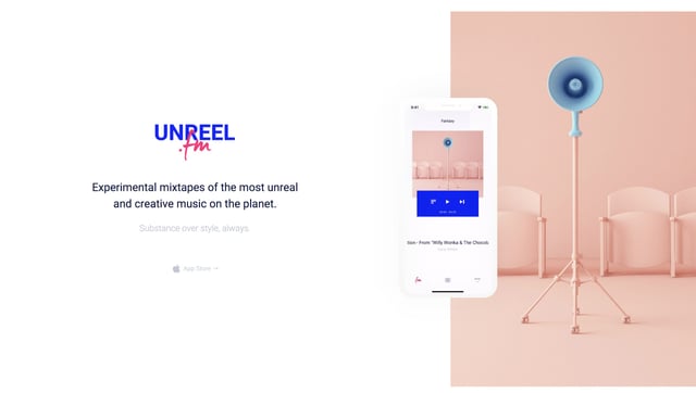 Unreel.fm Device Mockup Section