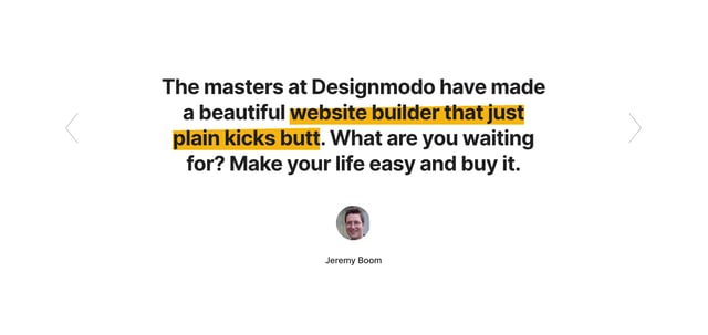 Designmodo Slides Testimonial Slider Preview