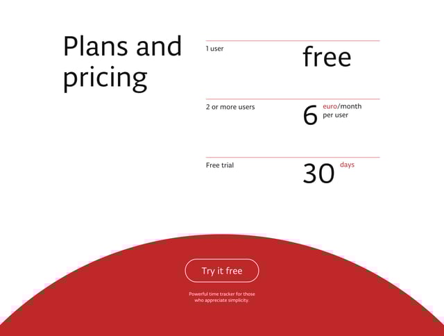 Pulse.red Pricing Table Preview