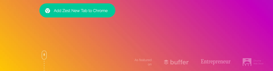 Scroll Hint section on Zest section design