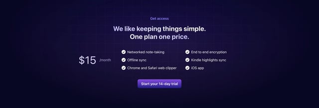 Reflect Pricing Table Preview