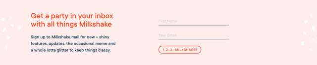 Milkshake Newsletter Preview
