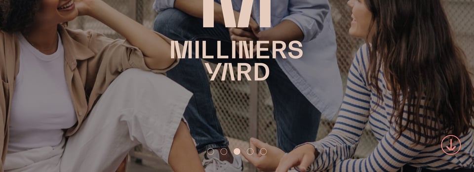 Scroll Hint section on Milliners Yard section design