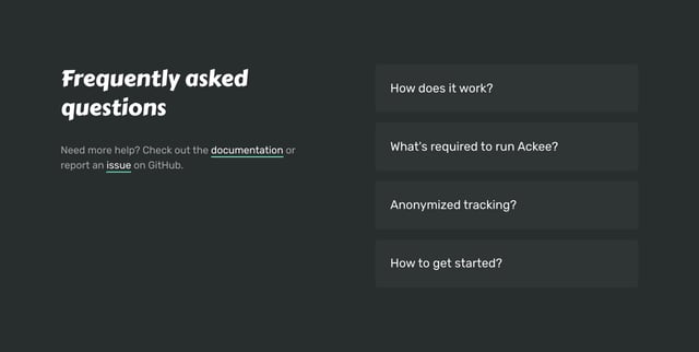 Ackee FAQ Accordion Preview