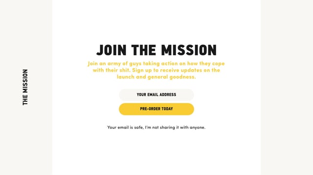 Mind Journal Waitlist or Beta Sign Up Section