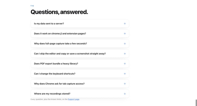 FAQ Accordion section