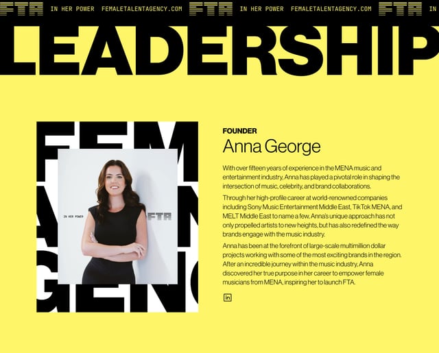 Female Talent Agency Team Preview