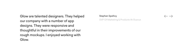 Glow Testimonial Slider Preview