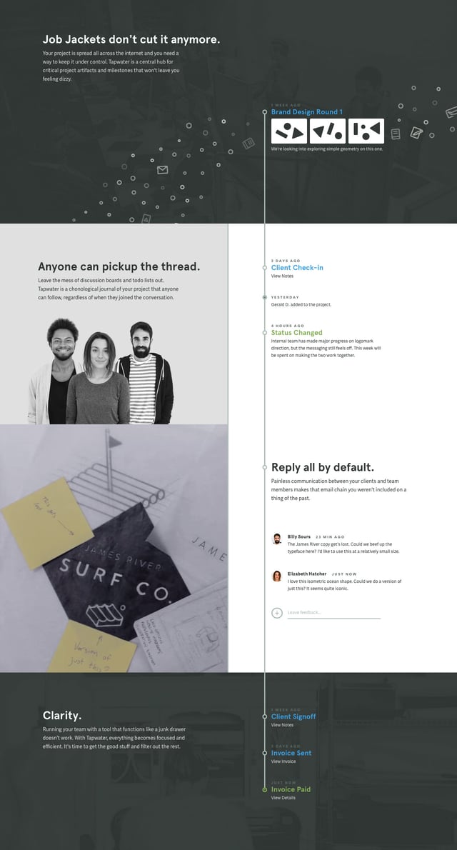 Tapwater Timeline Preview