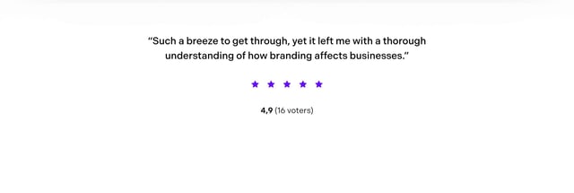 Simple Branding Course by Ention Testimonials Preview