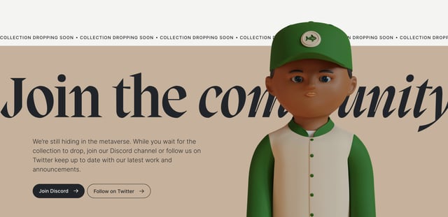 TinyFaces NFT Big Footer Preview