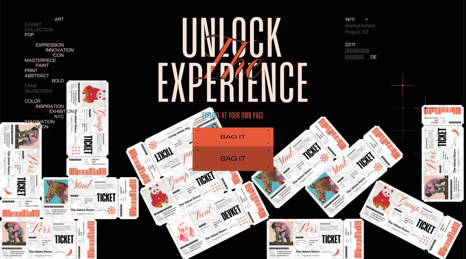 Call-To-Action Footer section on WarholArts section design