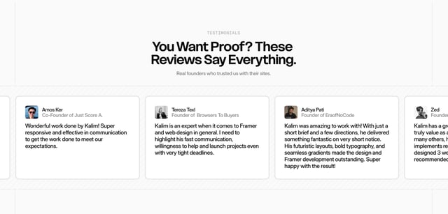 Studio Nika Testimonial Slider Preview