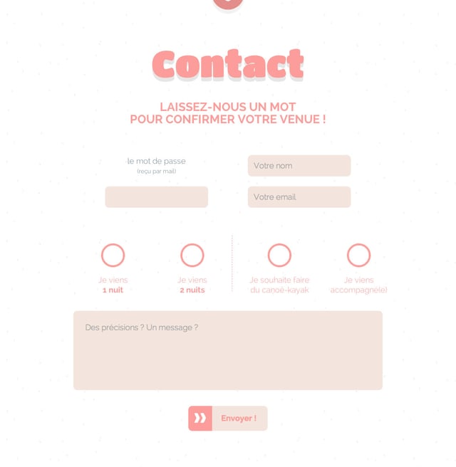 Elodie & Jérémy Contact Form Preview