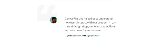 CanvasFlip Live Testimonials Preview