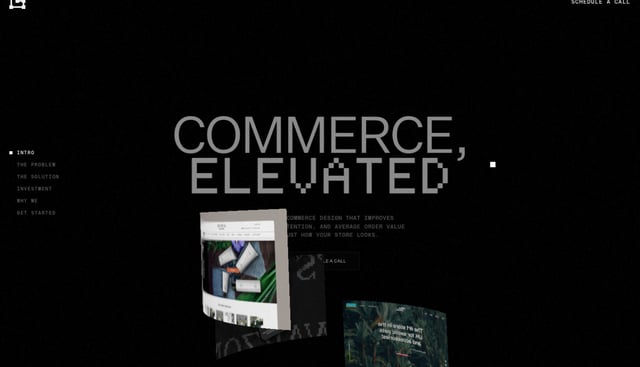 Header Navigation section