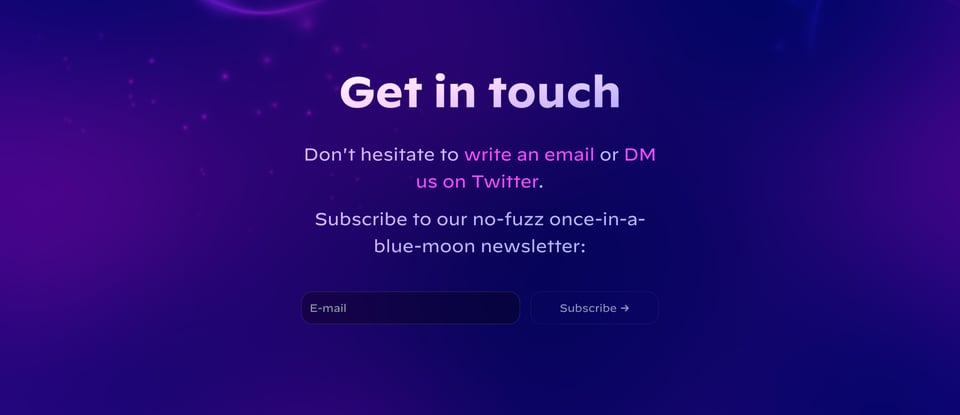 Newsletter section on Semantical section design
