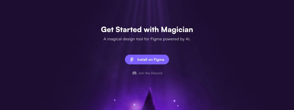 Call-To-Action Footer section on Magician for Figma section design