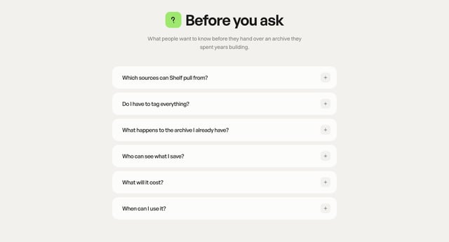 FAQ Accordion section