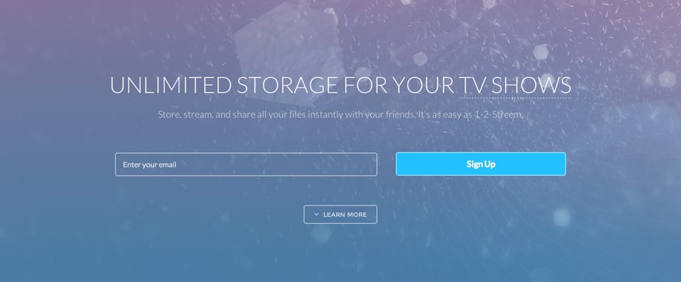 Waitlist or Beta Sign Up section on Streem section design