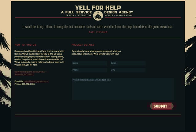 Angry Bear Contact Form Preview