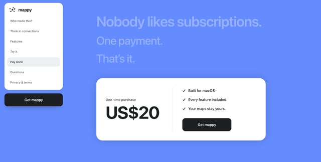 mappy Pricing Table Preview