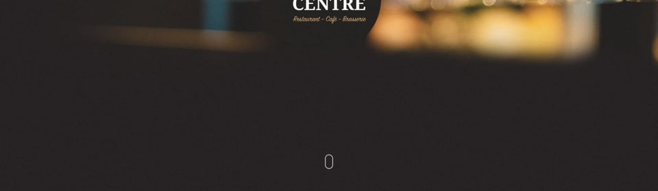 Scroll Hint section on Cafe Du Centre section design