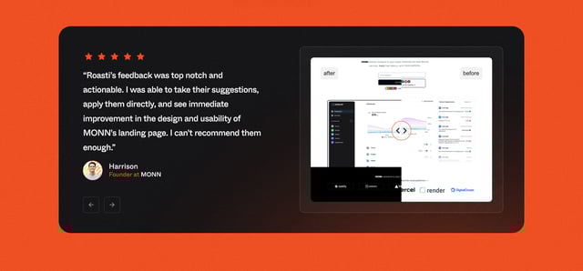 Roasti Testimonial Slider Preview