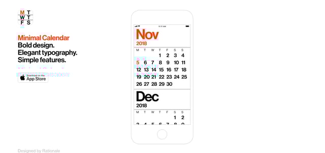 Minimal Calendar Screenshots Preview