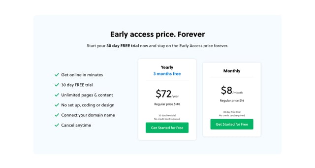 Vibecast Pricing Table Preview