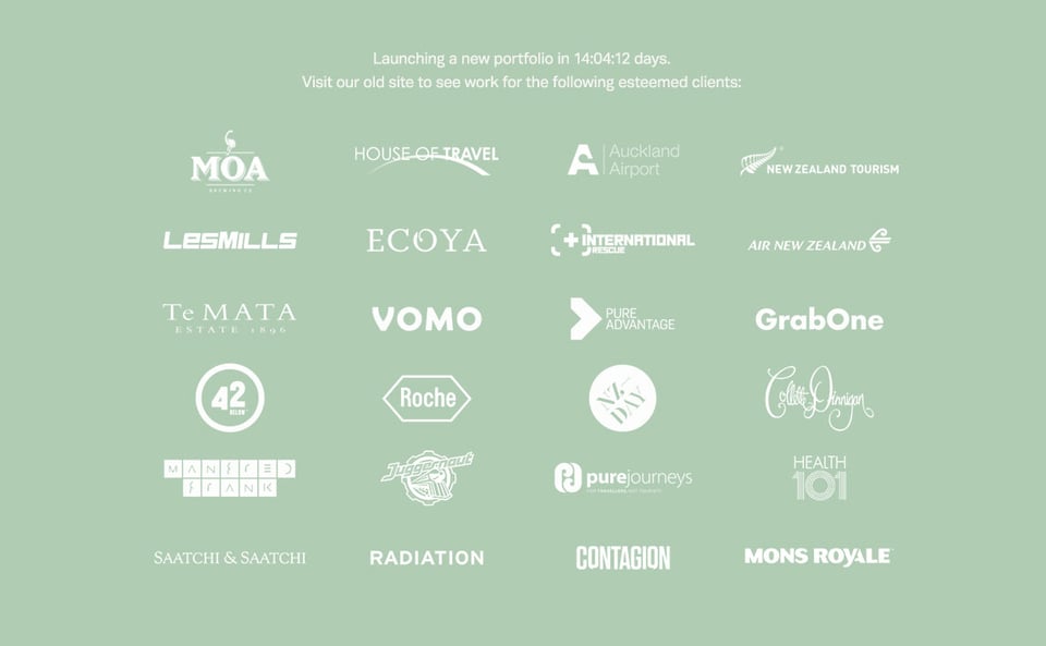 Client Logo Grid section on Gladeye section design
