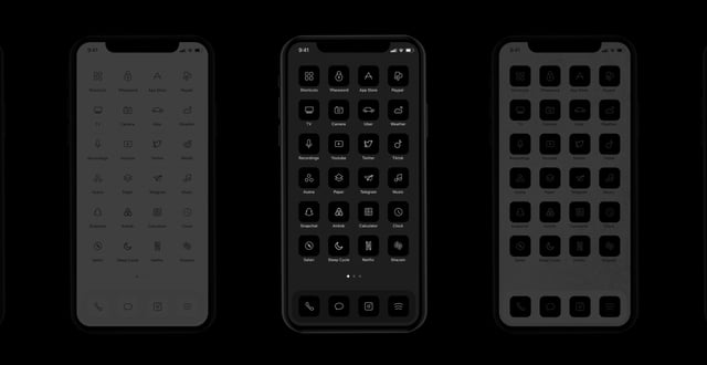 Minimalist iOS 14 Icons Screenshots Preview