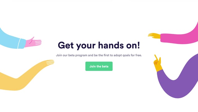 qoals Call-To-Action Footer Section